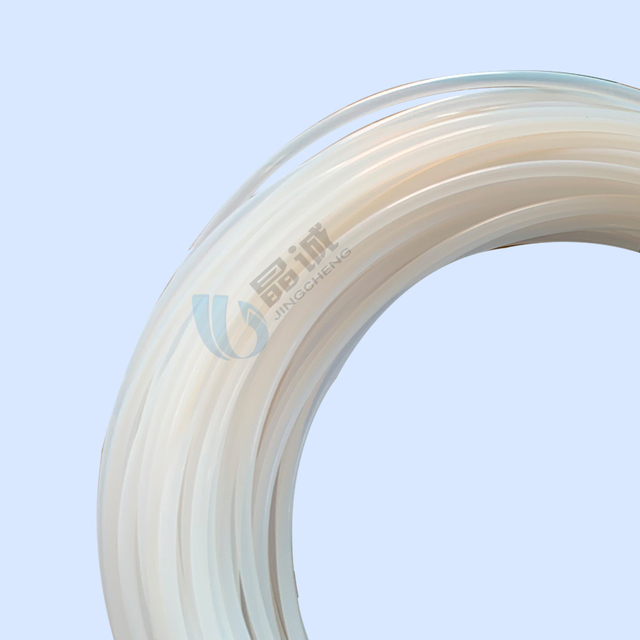 厂家批发四氟铁氟龙管直管 蒸汽软管乳白色挤出PTFE绝缘软管